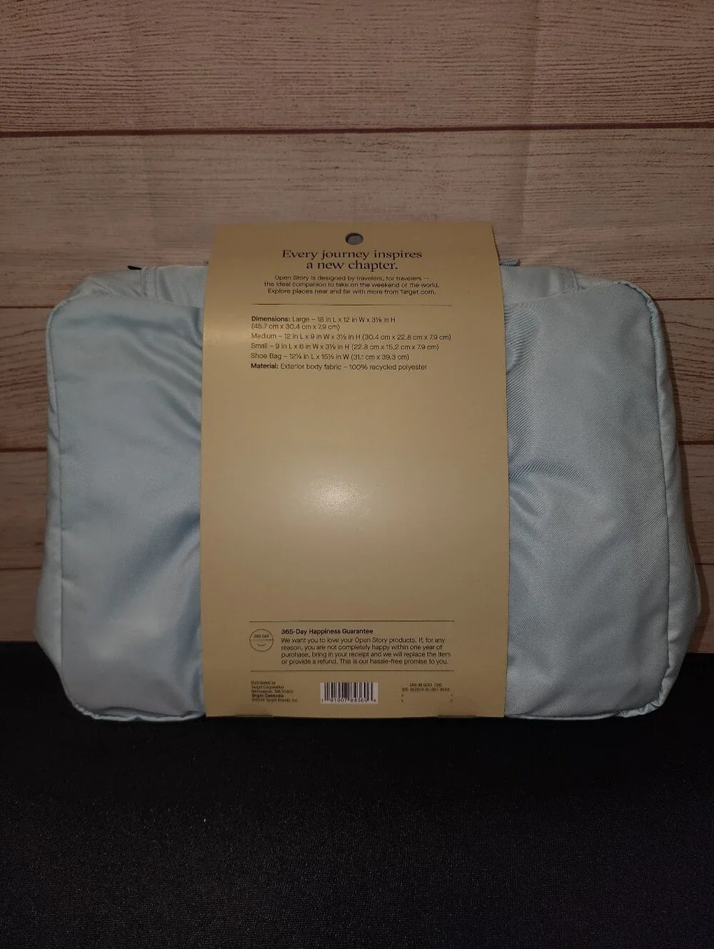 Open Story Light Blue 7-Piece Packing Cube Set